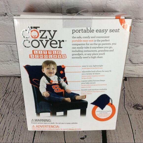 NCAA Syracuse University Cozy Cover Portable Easy Seat Travel Gameday Tailgating - Picture 3 of 3